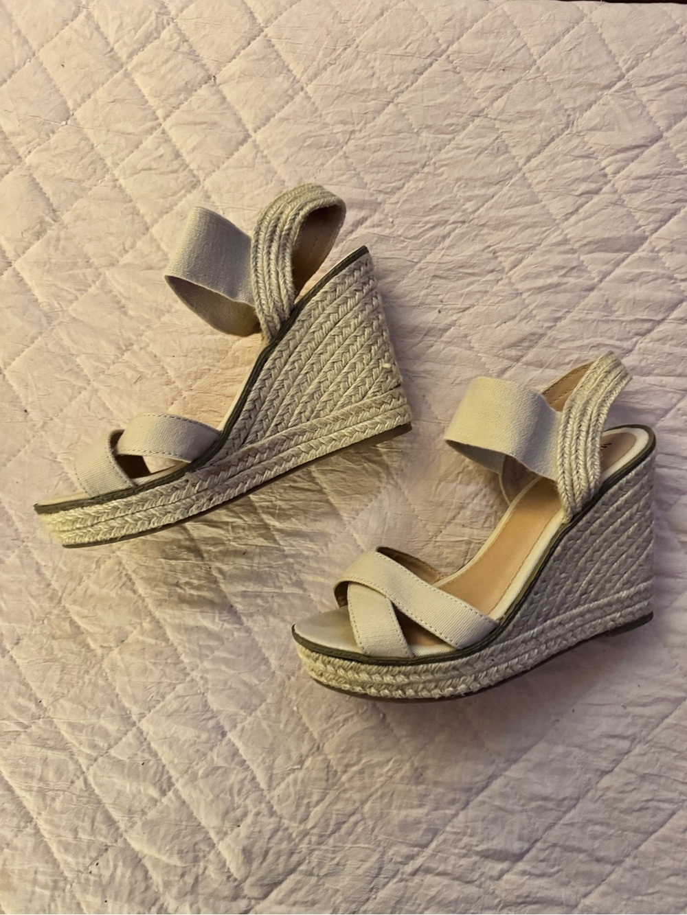 Merona Wedge Espadrille Sandals in Light Beige - Women
